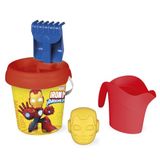 Smoby - Iron Man Emmerset - Inclusief gieter, schep, zandvorm, zeef en hark - Gerecycled materiaal - Geschikt voor kinderen vanaf 18 maanden - Gemaakt in Frankrijk