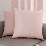 PETTI Artigiani Italiani - 1 paar kussenslopen 40 x 40 cm van microvezel, decoratief kussen voor slaapkamer, bank, woonkamer, set van 2 kussenslopen, roze kant, 100% Made in Italy