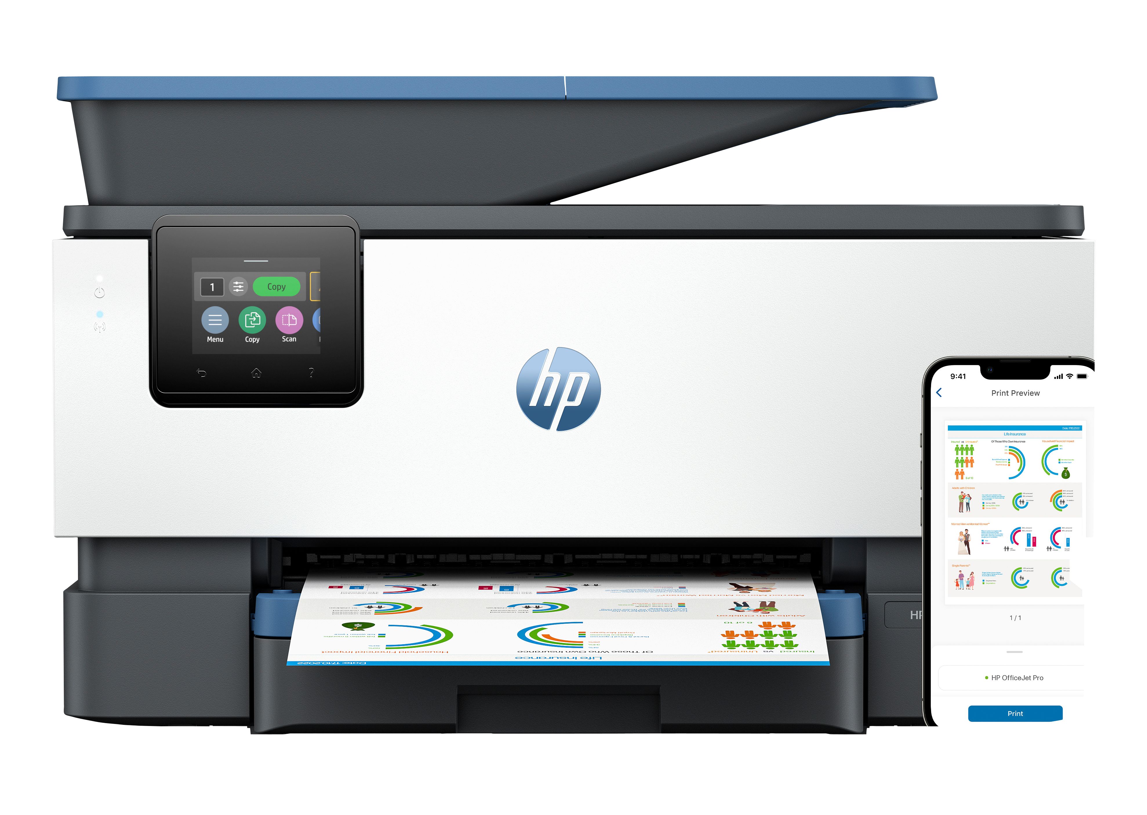 HP OfficeJet Pro 9125e All-in-One A4 Inkjetprinter met Wifi
