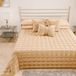 PETTI Artigiani Italiani Dekbed voor eenpersoonsbed, van zacht en warm fluweel, lentedekbed voor herfst, eenpersoonsbed, goud, 100% Made in Italy