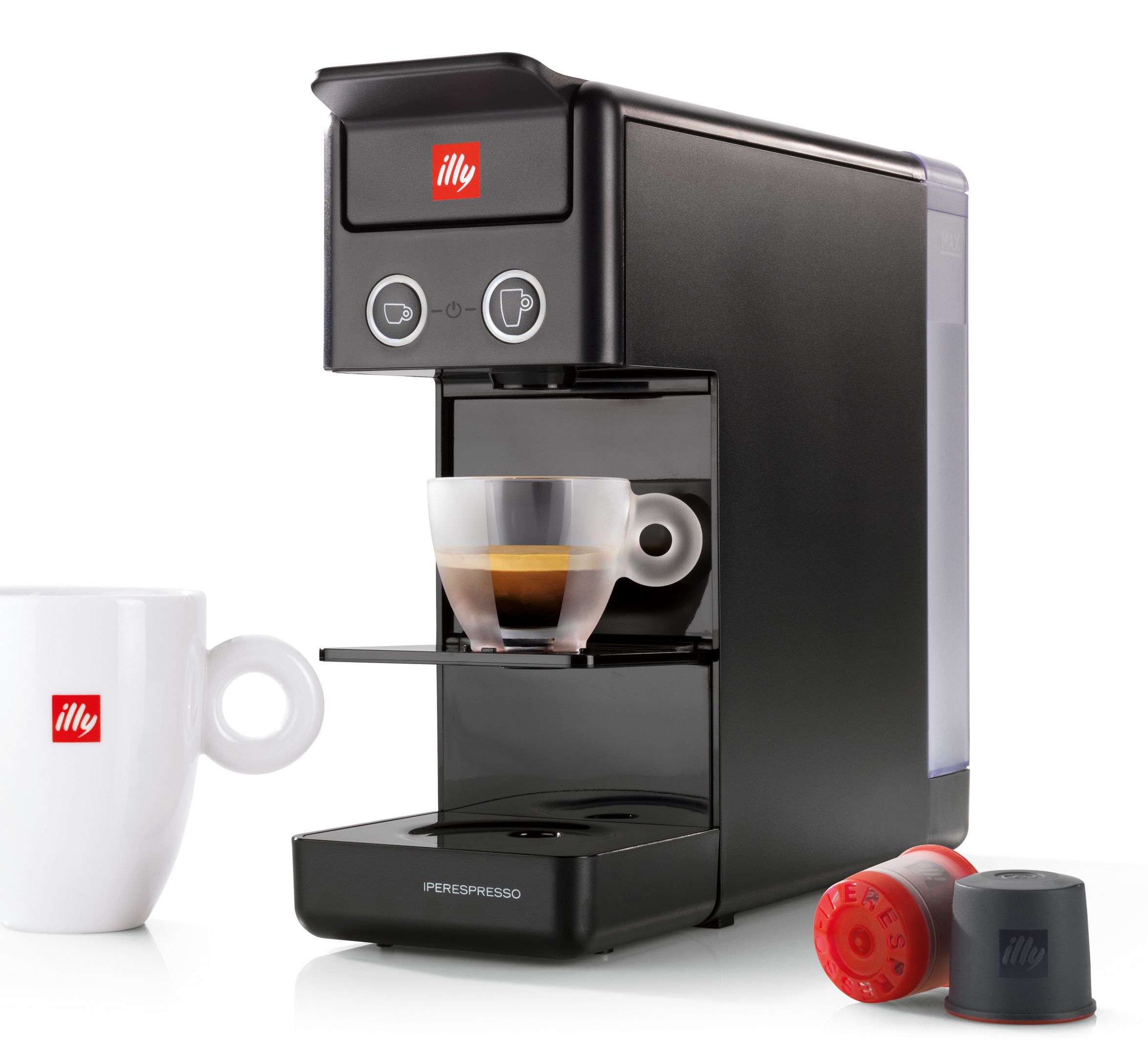 Illy Y3.3 - Zwart - Koffiepadmachine - 0.75L