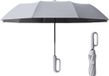 Infinite Loom Studio B.V. Paraplu de voyage pliable - 10 baleines ouverture et fermeture automatiques - 106 cm de diamètre - Conception légère - Revêtement Teflon hydrofuge - Protection solaire UPF 50+ - Avec poignée crochet - Unisexe - Gris