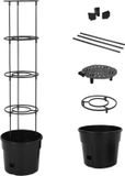vidaXL Tomatenkweekpot ø29,5x115 cm polypropeen antracietkleurig