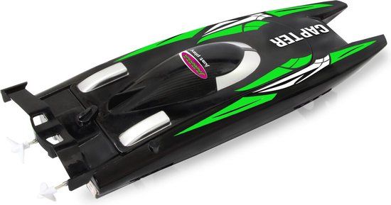 Jamara Speedboot Junior - Zwart/Groen - 20 km/h - 2.4 GHz