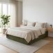 Terre de Nuit lit coffre 140x190 velours kaki