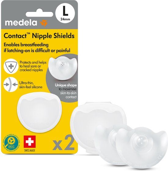 Medela Contact Tepelhoedjes - Maat L - 24 mm - 2 stuks