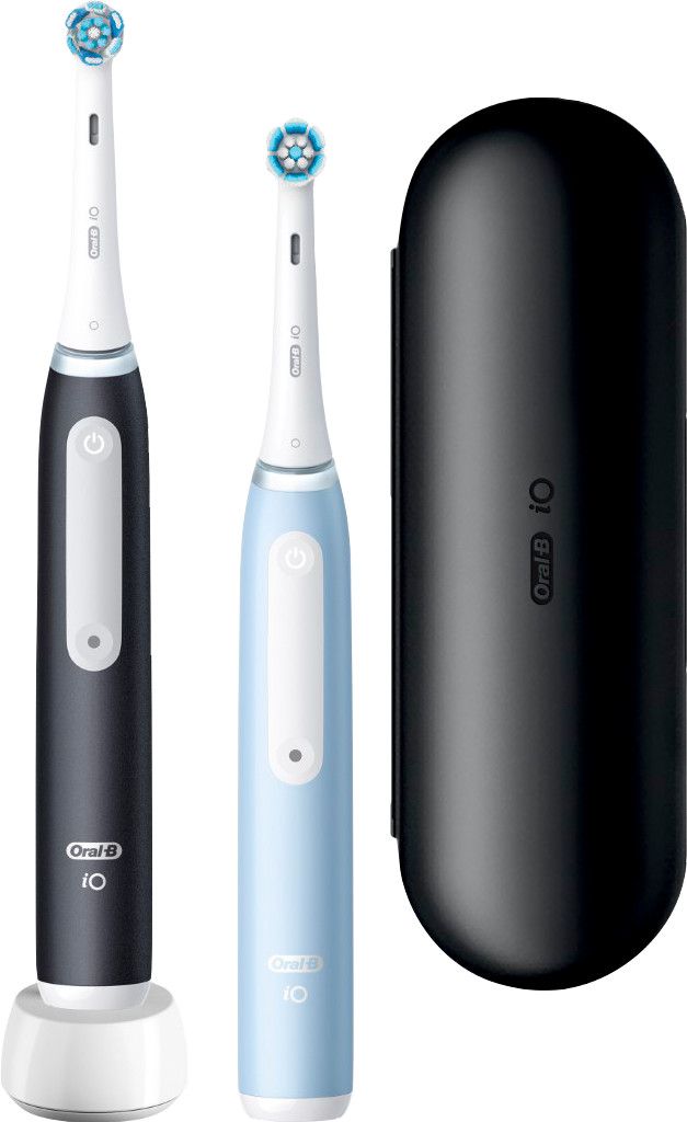 Oral-B iO 3 Elektrische Tandenborstel Duo Zwart & Blauw - 1 set