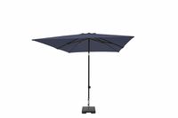 Madison Moraira Parasol à armatures push-up Carré 230x230cm Saphir Bleu