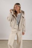 NUKUS Sanne Jacket Dames - Zomerjas - Ecru - Maat XL