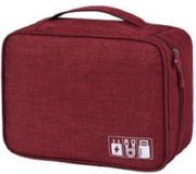 Go Go Gadget Goodies and Living Groothandel Kabel Opbergtas - Cable Organizer - Oplader Tas - Rood