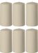Enlightening Candles Bougie cylindrique/bougie pilier - 8x - beige - D6 x H10 cm - 36 heures de combustion