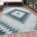Morhane Bahama Jaky tapis d'extérieur bouclé 80x250cm bleu