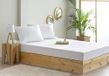 Todocama Matrasbeschermer, gewatteerd, mijtdicht, met ademend en waterdicht membraan en sanitaire behandeling, voor bed 120 x 190/200 cm, wit