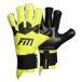 Football Masters Gants de gardien de but Invictus X Pro - Jaune fluo, taille 9