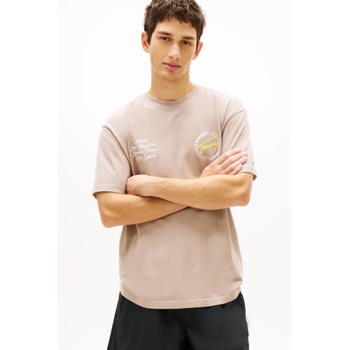 Tommy Jeans Relaxed T-shirt met Backprint Oudroze