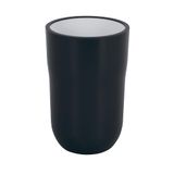 Spirella COCCO Tandenborstelhouder Beker - Tumbler Badkamer - Tandpasta Houder en Borstelhouder - Badkameraccessoires - Zwart - 7,5x11,5 cm