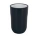 Spirella COCCO Tandenborstelhouder Beker - Tumbler Badkamer - Tandpasta Houder en Borstelhouder - Badkameraccessoires - Zwart - 7,5x11,5 cm