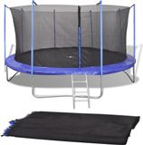 vidaXL Veiligheidsnet voor 381 cm ronde trampoline