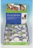 K2M Wellness borstel 8x7cm Donkerleiblauw/Donkerkaki