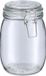 Zeller Voorraadpot/bewaarpot Alfie - 1L - glas - beugelsluiting - D11 x H17 cm