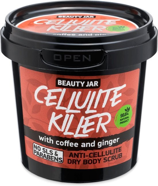 Cellulite Killer anti-cellulitis droge lichaamsscrub met koffie en gember 150g