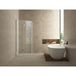 Wiesbaden Pento Cabine de douche avec 1 porte battante 1000x1000x2000x8mm - NANO - Verre clair/Chrome