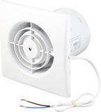 Sygonix Wand- en plafondventilator 230 V/AC 130 m³/h 100 mm Wit