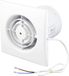 Sygonix Wand- en plafondventilator 230 V/AC 130 m³/h 100 mm Wit