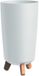 Prosperplast Gracia Tubus Slim bloempot met pootjes, wit, 19.5 x 19.5 x 36.5 cm
