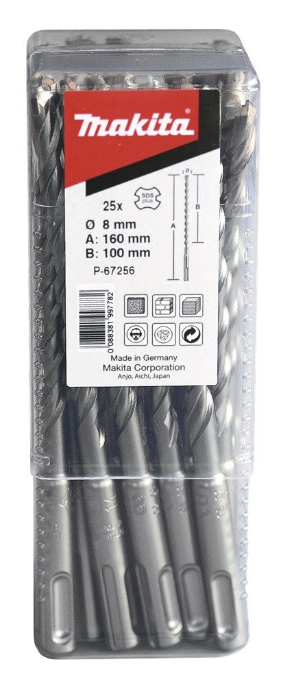 Makita SDS-VPLUS-hamerboorset, 1 stuk 6x210 mm