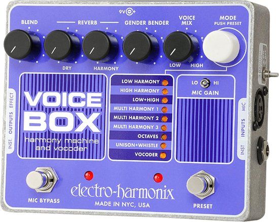 Electro Harmonix Voice Box Vocoder effectpedaal