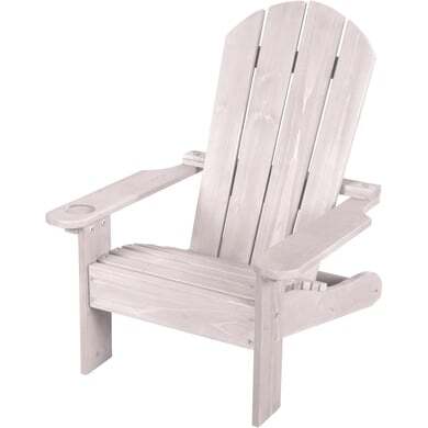 Roba roba Outdoor -Kinderstoel Deck Chair grijs geglazuurd