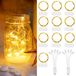 Guirlande LED, set van 10, blanc chaud, 2 mètres, 20 LED, rechargeable