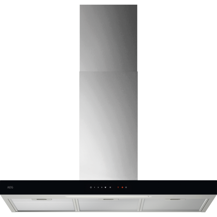 AEG GB67D91HL - 90cm Wall-mounted Cooker Hood - Black/Silver
