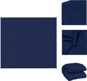 vidaXL Verzwaringsdeken 200x230 cm 9 kg Katoen Blauw