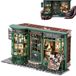 Maison de poupée en kit - Maison miniature en bois - Vert foncé - Avec éclairage LED