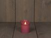 Anna's Collection Kaars wax rustiek bewegende vlam 7,5x10 cm antiek roze