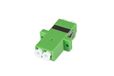 DIGITUS Coupleur - LC/APC - OS2 - Monomode - Duplex - Fibre optique - Coupleur fibre optique - adapté aux boîtiers de connexion DIGITUS - Vert
