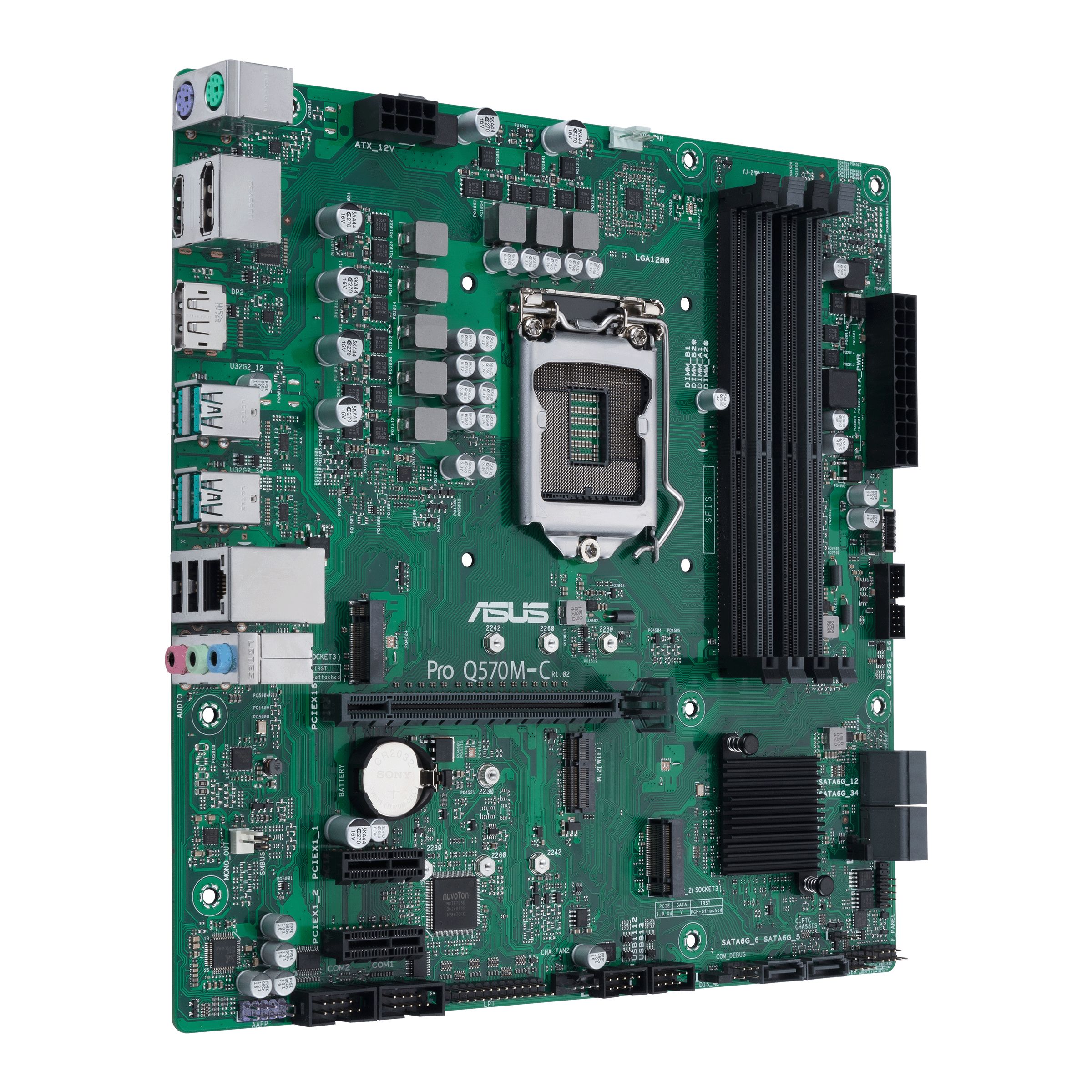 ASUS PRO Q570M-C/CSM - Micro ATX Motherboard - LGA 1200 - Intel Q570 Chipset