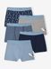 Vertbaudet Set van 5 boxershorts voor jongens met haaien