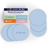 Communicatiekaart rond Ø 190 mm blauw