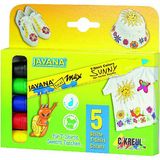 Eduplay KREUL 90710 Textielmarker medium, 5 stuks