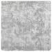 VidaXL Hoogpolig vloerkleed Navarra 120x120 cm polyester zilvergrijs