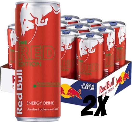 2x Red Bull Red Edition - 24 x 250ml - Energiedrank