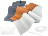 time4blinds - Verticale Jaloezie Vervangingslamellen - Set inclusief 1 lamel, gewicht, hanger en bodemketting - breedte 89mm - lengte 1830mm - Honing