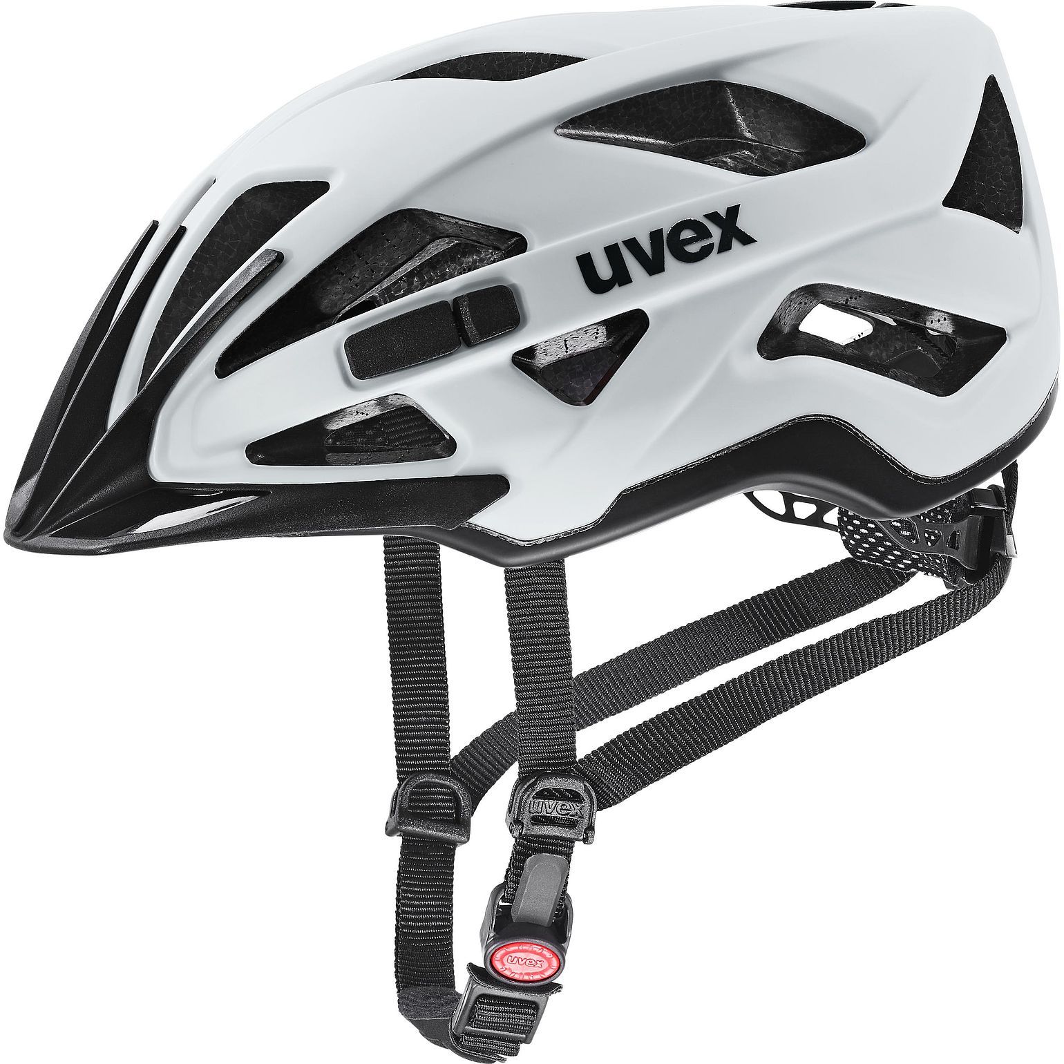 UVEX active cc Fietshelm - Zwart/Wit - Maat 15 - 41042712-GR.15