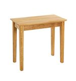 HAKU Bijzettafel massief hout eiken salontafel hout sofatafel - Maat: B 56 cm x H 52 cm x D 30 cm, Stijl: Traditional
