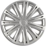 Wieldoppen Car Plus Wieldoppen Alabama 16 Inch Abs Zilver Set Van 4