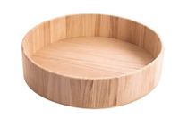 INNSPIRO Groot rond dienblad van balsahout, 28 x 6,5 cm.