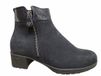 Hartjes 172.0247/24 47.47 Enkellaarzen Blauw Nubuck Dames Breedtemaat H